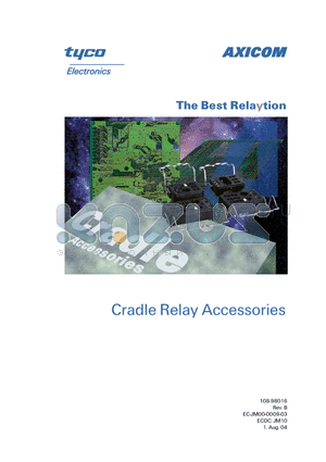 0-1393760-1 datasheet - Cradle Relay Accessories and Mounting