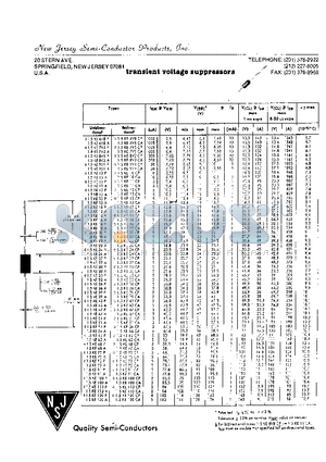 1.5KE22PCP datasheet - Transient Voltage Suppressors