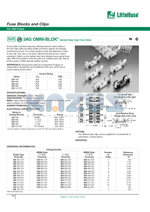 354001-GY datasheet - Fuse Blocks and Clips
