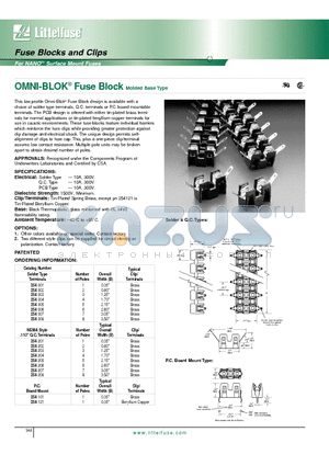 254002 datasheet - Fuse Blocks and Clips - For NANO2 Surface Mount Fuses