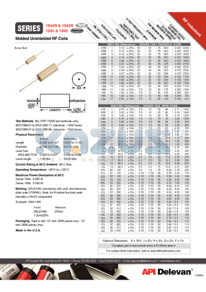 1945-01K datasheet - Molded Unshielded RF Coils