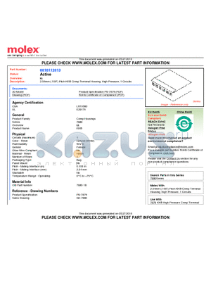 001001-2169 datasheet - 2.54mm (.100