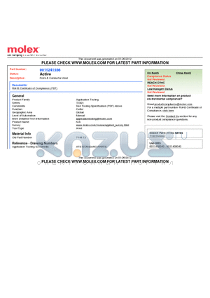 714413 datasheet - Form & Conductor Anvil