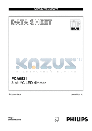 9531 datasheet - 8-bit I2C LED dimmer