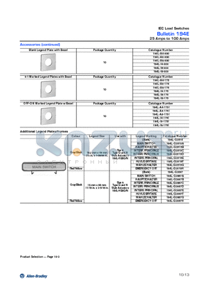 194L-G3667C datasheet - Bulletin 194E