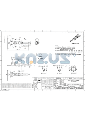 35745-0410 datasheet - .070 MALE TERMINAL(A-TYPE)