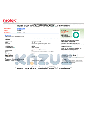 0011-18-5244 datasheet - Conductor Punch