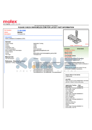 0011-40-2265 datasheet - Terminator Die