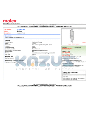 001118-5383 datasheet - Insulation Punch