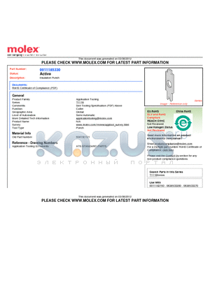 0011185330 datasheet - Insulation Punch