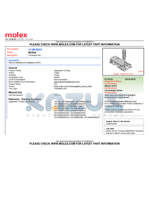 001140-2014 datasheet - Terminator Die