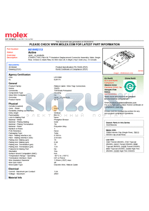 0014442113 datasheet - 2.54mm (.100