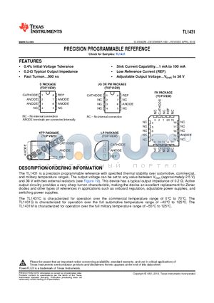 9962001VPA datasheet - PRECISION PROGRAMMABLE REFERENCE