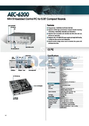 AEC-6200 datasheet - Compact size : 10.55