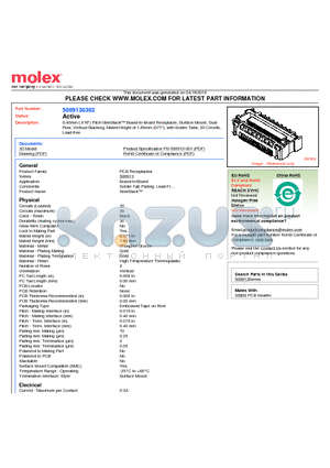 5009130302 datasheet - 0.40mm (.016