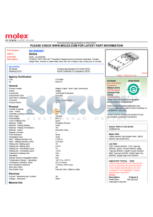 0014563067 datasheet - 2.54mm (.100