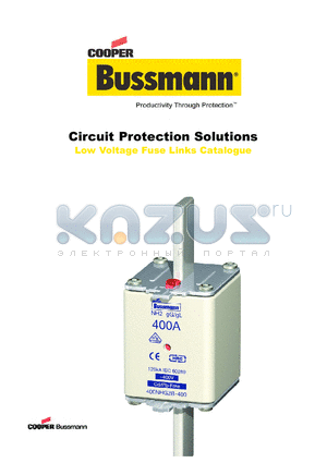 25GN02 datasheet - Circuit Protection Solutions Low Voltage Fuse Links Catalogue