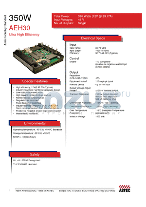 AEH30 datasheet - 350W