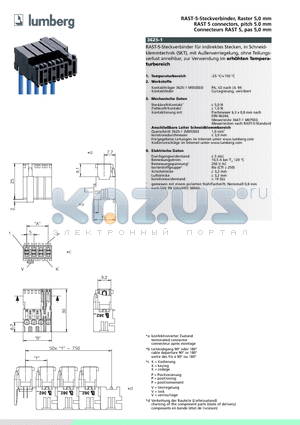 3625-102M05S03 datasheet - RAST-5-Steckverbinder, Raster 5,0 mm
