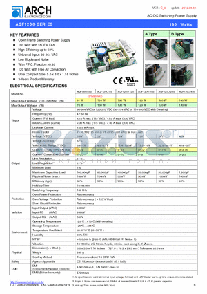 AQF120O-48S datasheet - AC-DC Switching Power Supply