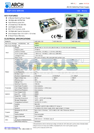 AQF120U-24S datasheet - AC-DC Switching Power Supply