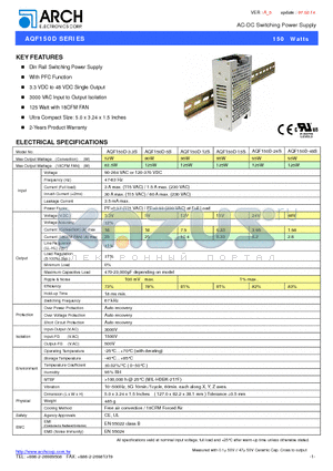 AQF150D datasheet - AC-DC Switching Power Supply