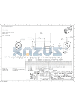 73415-0967 datasheet - MMCX JACK PCB EDGE MOUNT 50 OHM