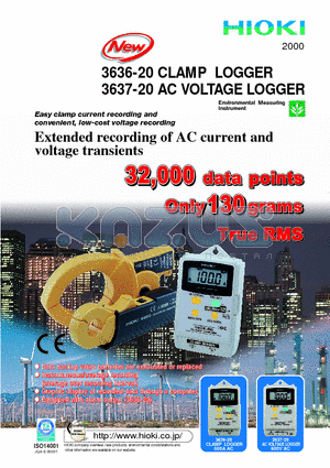 3636-20 datasheet - CLAMP LOGGER