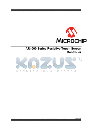 AR1020-I/SS datasheet - Resistive Touch Screen Controller
