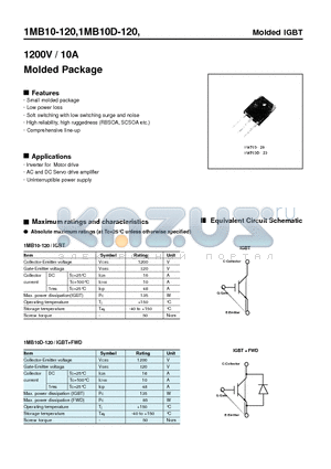 1MB10-120 datasheet - 1200V / 10A Molded Package