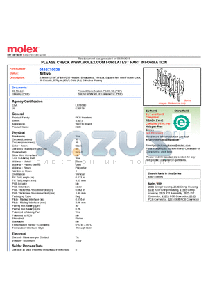 A-41671-C16A228 datasheet - 3.96mm (.156