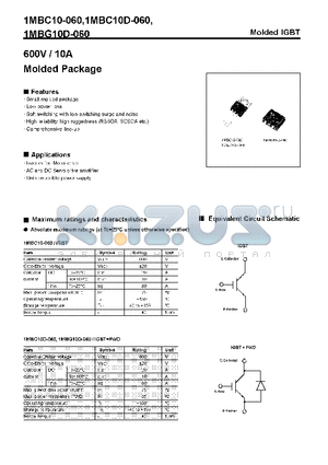 1MBC10-060 datasheet - 600V / 10A Molded Package