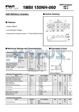 1MBI150NH-060 datasheet - IGBT MODULE