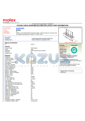 26-23-2081 datasheet - 3.96mm (.156