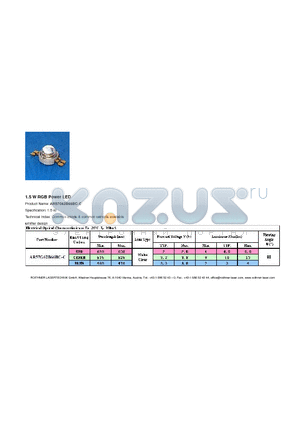 AR57G62B66BC-C datasheet - 1.5 W RGB Power LED