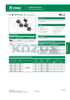 3693.150440 datasheet - Radial Lead Fuses