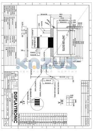 AQM2412E-FLW-FBH datasheet - SPECIFICATIONS FOR LIQUID CRYSTAL DISPLAY