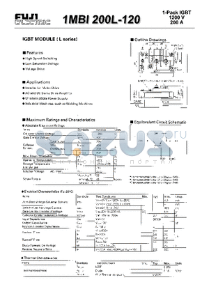 1MBI200L-120 datasheet - IGBT MODULE(L series)