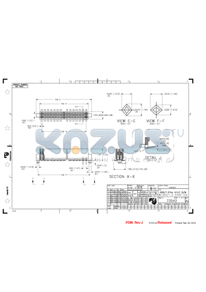 73542-610 datasheet - HOUSING MATERIAL: GLASS FILLED THERMOPLASTIC FLAME RETARDANT PER UL 94V-0