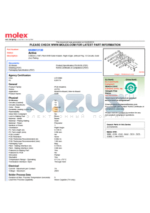 26-61-3130 datasheet - 3.96mm (.156