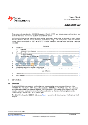 5011 datasheet - ISO5500EVM