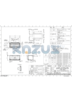 501190-2029 datasheet - 1.0 WIRE TO BOARD CONN. WAFER ASSY (2-ROW S/T) -LEAD FREE-