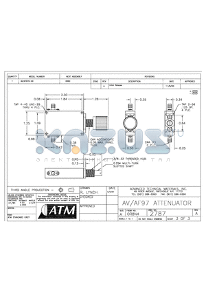 AF97-XX datasheet - AV/AF97 ATTENUATOR