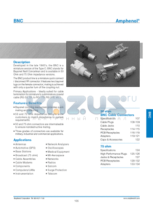 ARF1807 datasheet - Bayonet coupling mechanism provides quick