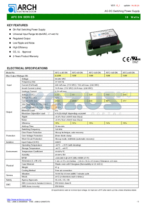 AFC-12S-DN datasheet - AC-DC Switching Power Supply