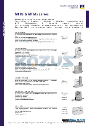 AFC50 datasheet - MFCs & MFMs series