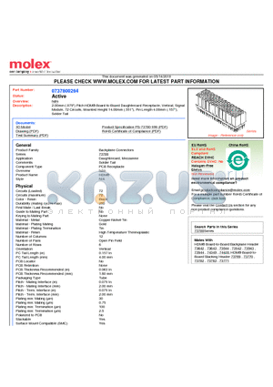 73780-0264 datasheet - 2.00mm (.079