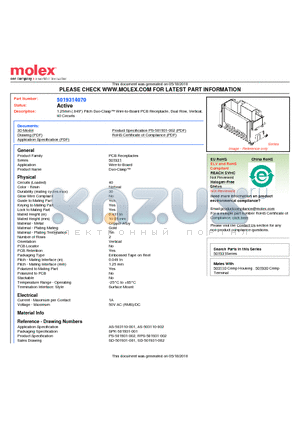 5019314070 datasheet - 1.25mm (.049