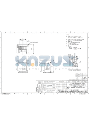 501939-0436 datasheet - 1.0 WIRE TO BOARD CONN. 1-ROW RECPTACLE HOUSING POSITIVE LOCK