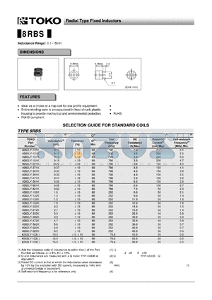 262LY-153 datasheet - Radial Type Fixed Inductors